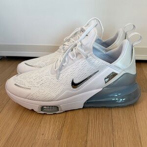 Nike Air Max 270 Premium White and Gray Men's Shoes